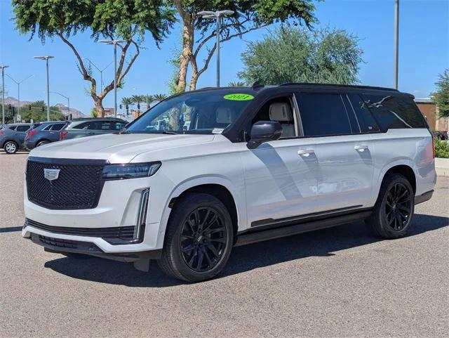 used 2021 Cadillac Escalade ESV car, priced at $54,734