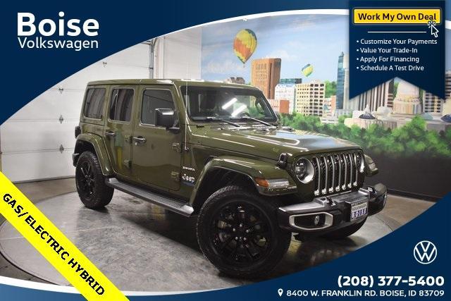 used 2021 Jeep Wrangler Unlimited 4xe car, priced at $32,999