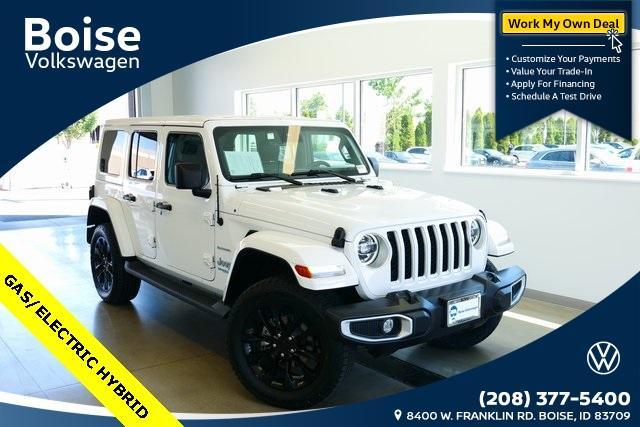 used 2021 Jeep Wrangler Unlimited 4xe car, priced at $32,999
