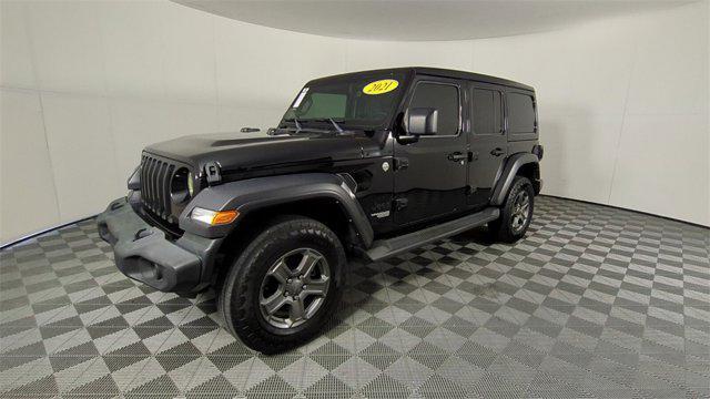 used 2021 Jeep Wrangler Unlimited car, priced at $26,555
