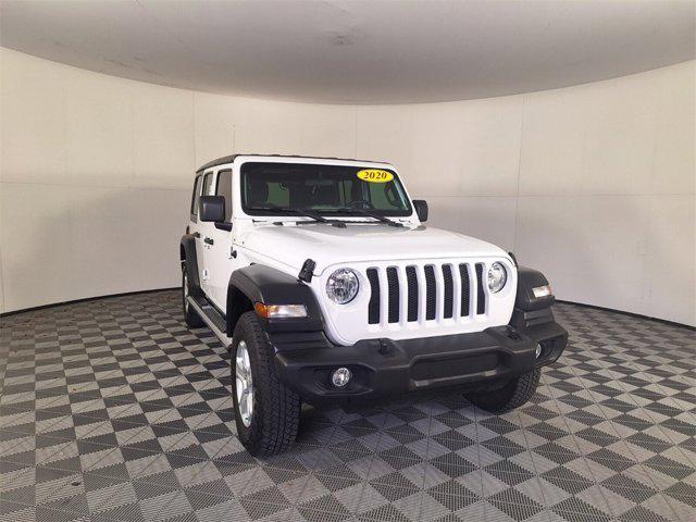 used 2020 Jeep Wrangler Unlimited car, priced at $29,393