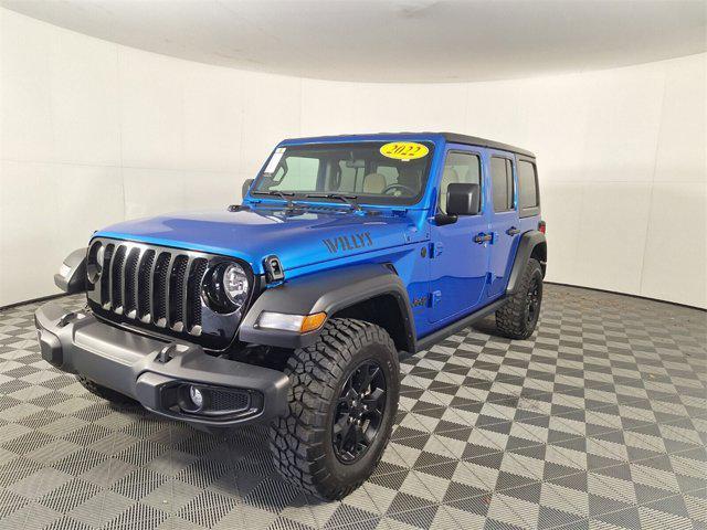 used 2022 Jeep Wrangler Unlimited car, priced at $34,693