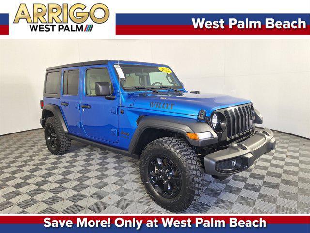 used 2022 Jeep Wrangler Unlimited car, priced at $34,693