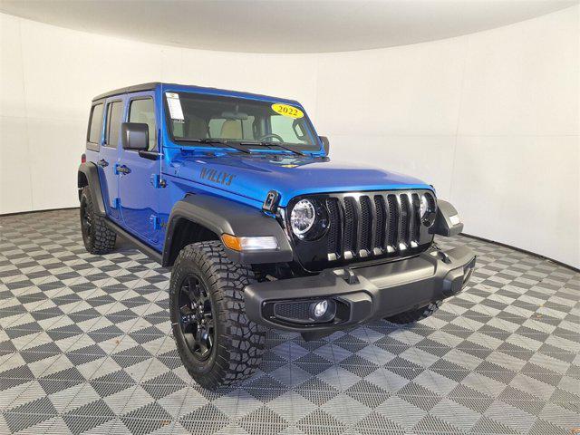 used 2022 Jeep Wrangler Unlimited car, priced at $34,693