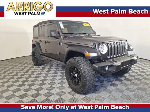 used 2021 Jeep Wrangler Unlimited car, priced at $28,029