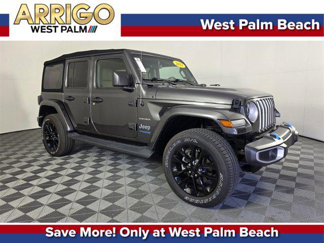 used 2022 Jeep Wrangler Unlimited 4xe car, priced at $28,588