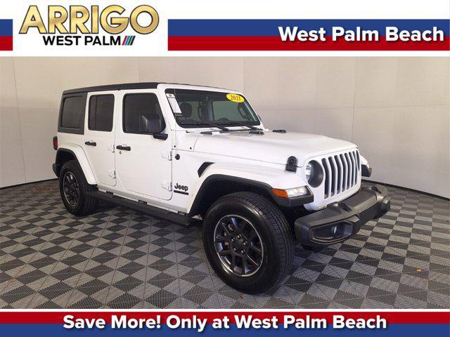 used 2021 Jeep Wrangler Unlimited car, priced at $29,312