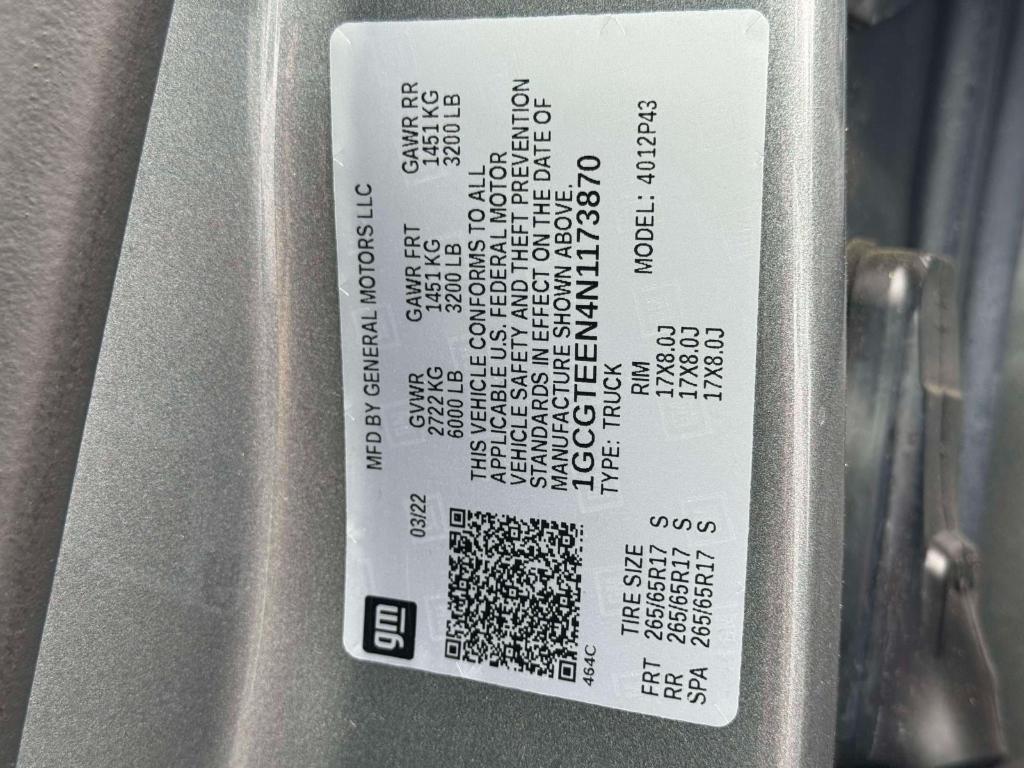used 2022 Chevrolet Colorado car, priced at $37,295