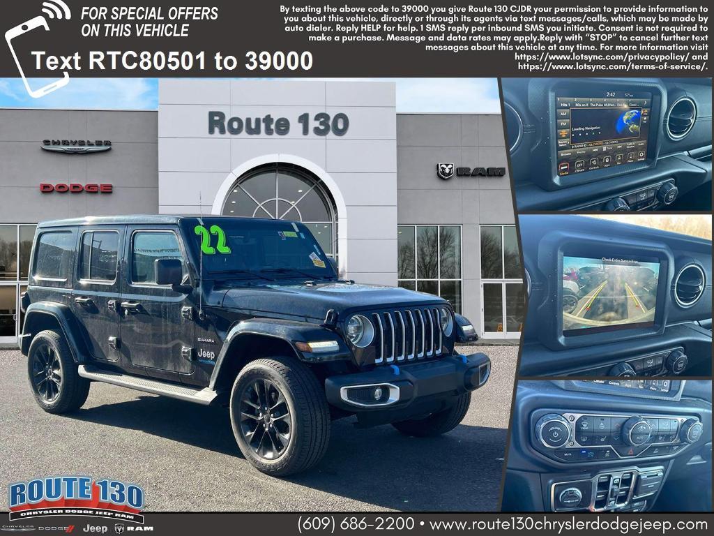 used 2022 Jeep Wrangler Unlimited 4xe car, priced at $30,539