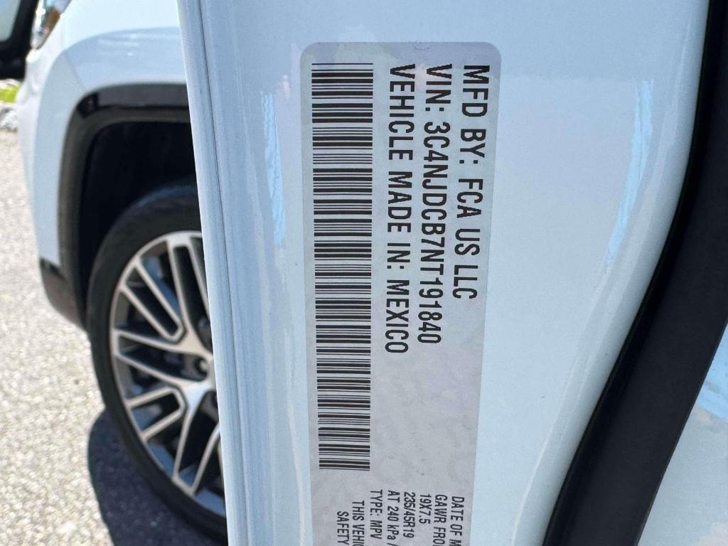used 2022 Jeep Compass car, priced at $21,359