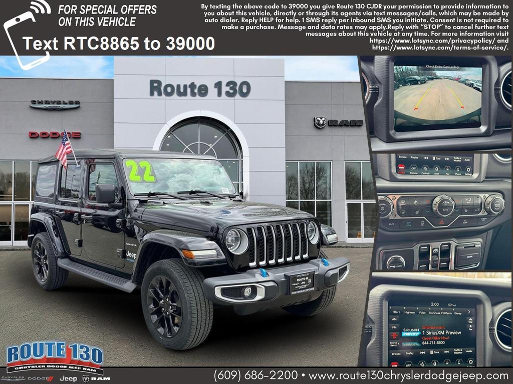 used 2022 Jeep Wrangler Unlimited 4xe car, priced at $32,837