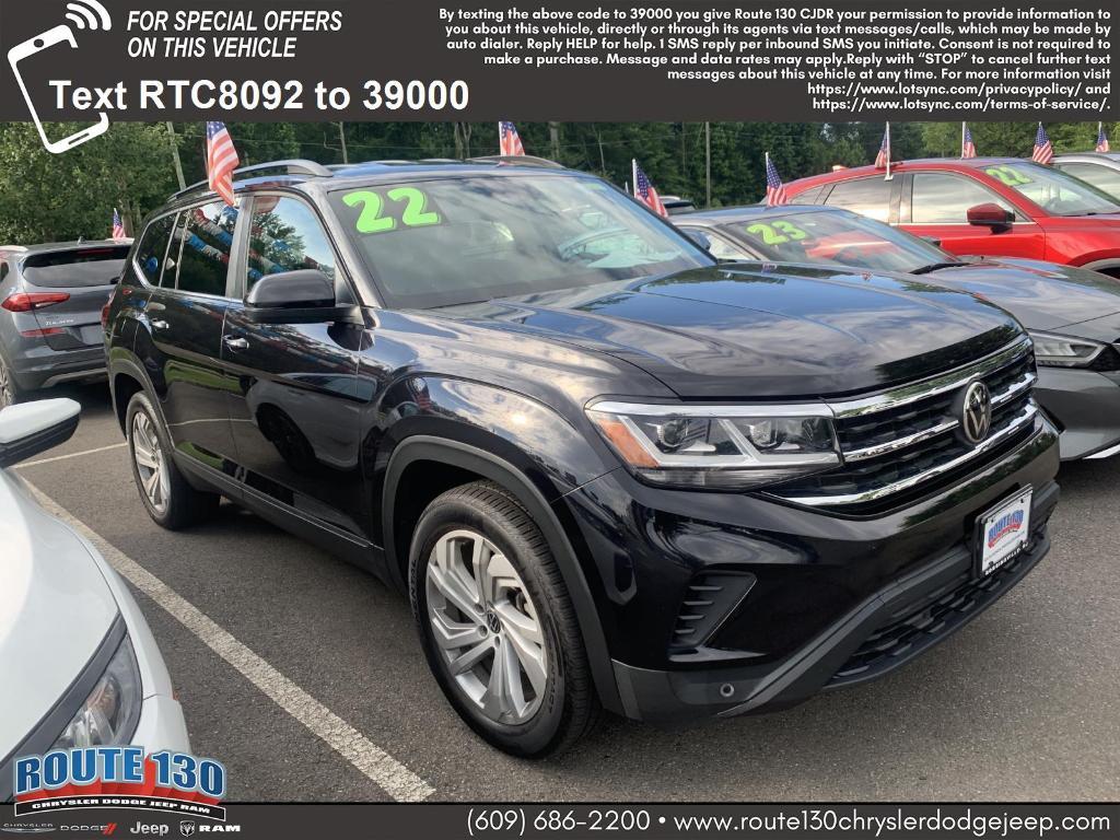 used 2022 Volkswagen Atlas car, priced at $31,495