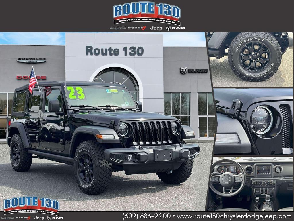used 2023 Jeep Wrangler car, priced at $34,995