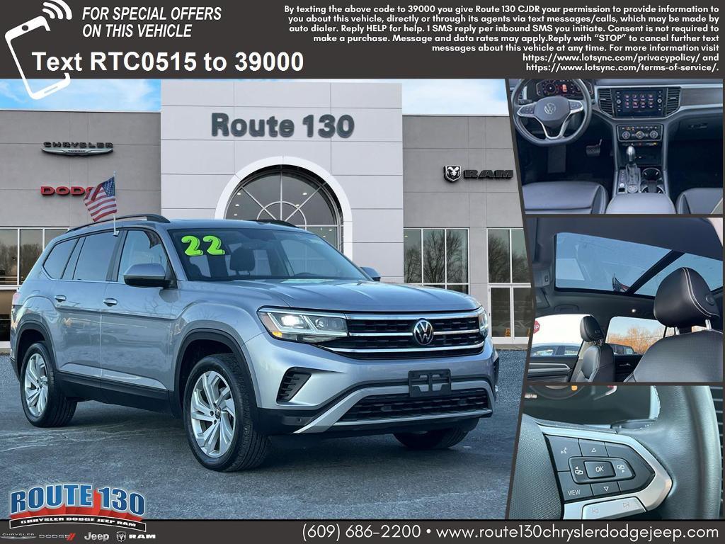 used 2022 Volkswagen Atlas car, priced at $29,495