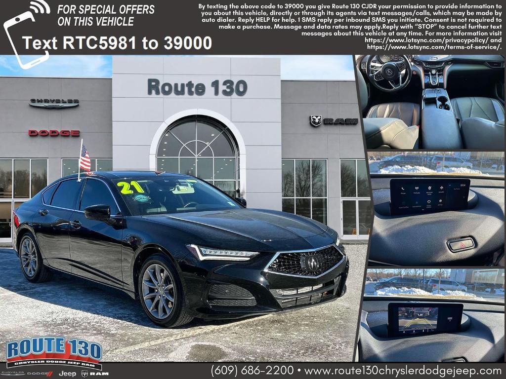 used 2021 Acura TLX car, priced at $22,995