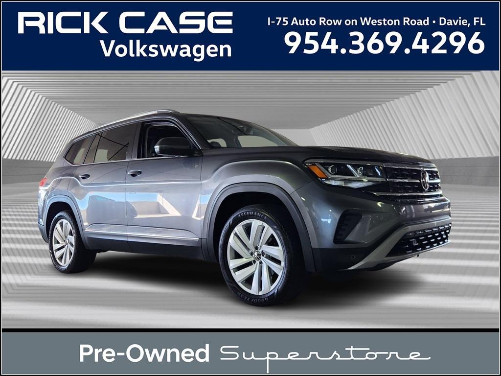 used 2021 Volkswagen Atlas car, priced at $25,694