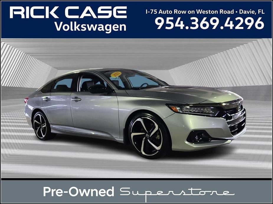 used 2021 Honda Accord car, priced at $24,491