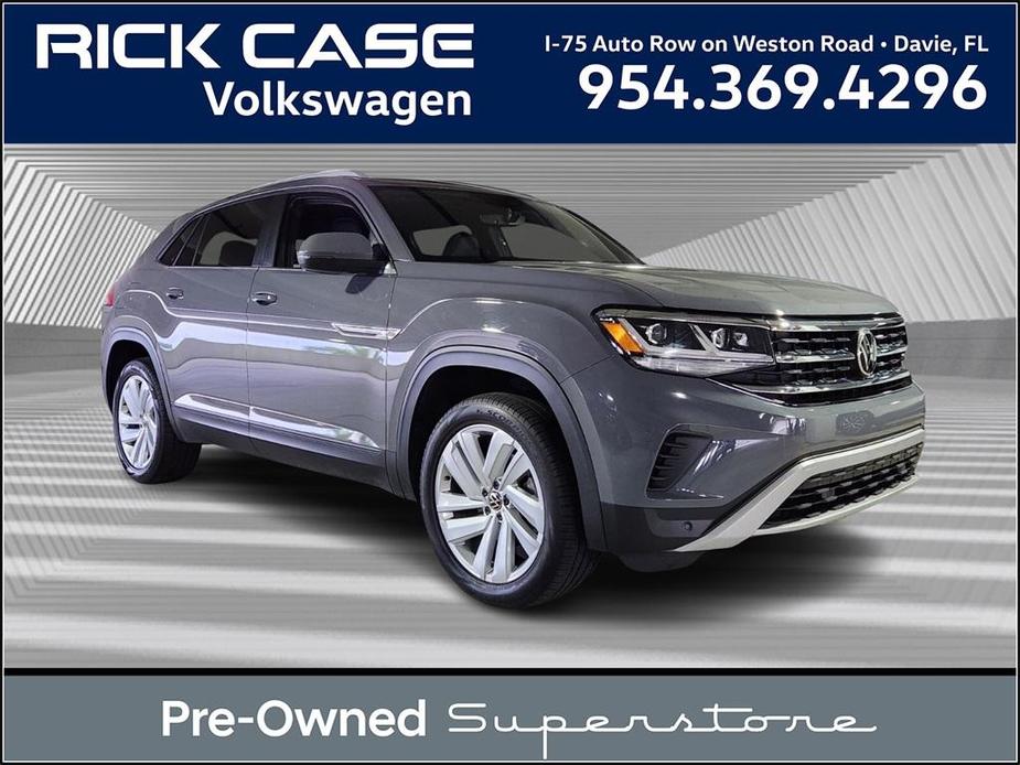 used 2021 Volkswagen Atlas Cross Sport car, priced at $25,991