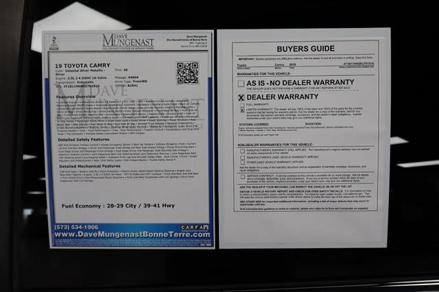used 2019 Toyota Camry car, priced at $18,795