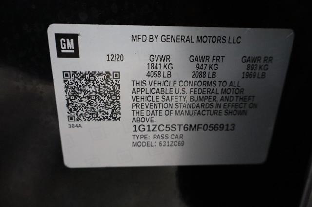 used 2021 Chevrolet Malibu car, priced at $16,595