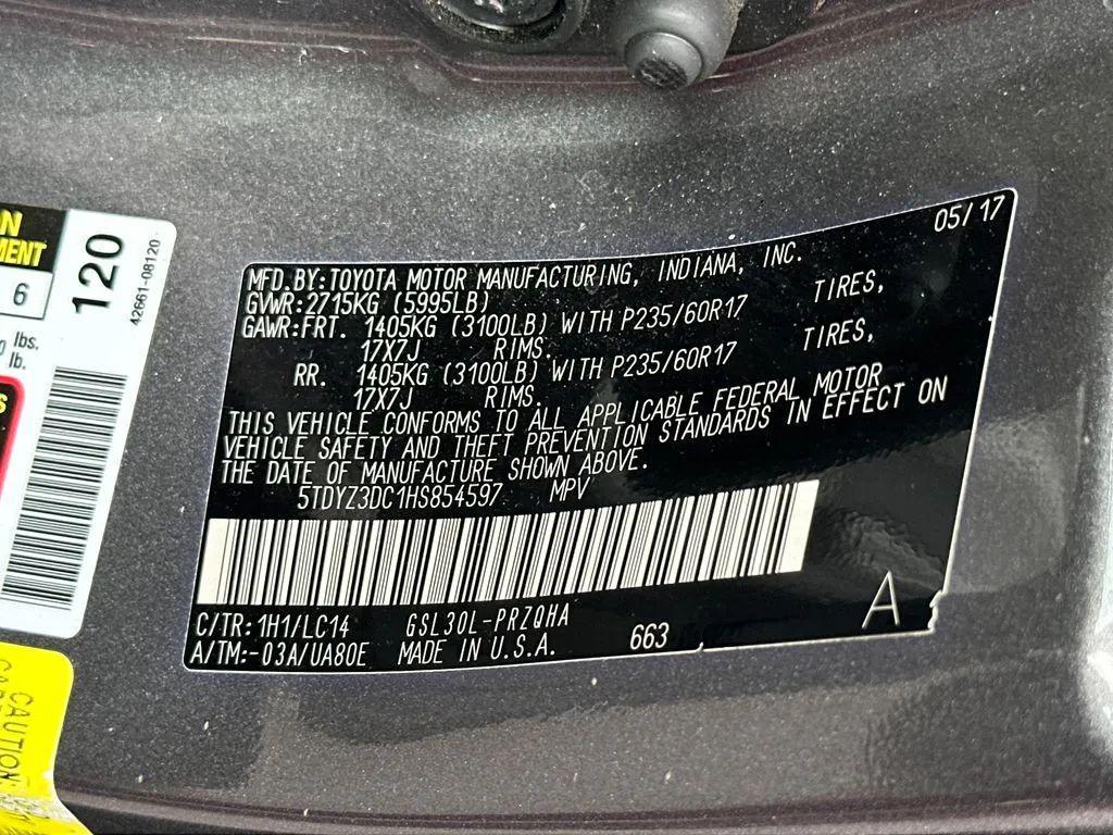 used 2017 Toyota Sienna car, priced at $13,962