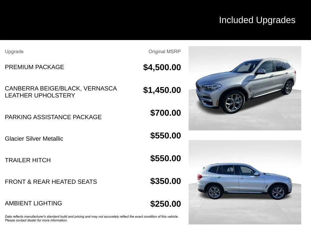 used 2021 BMW X3 car, priced at $16,997