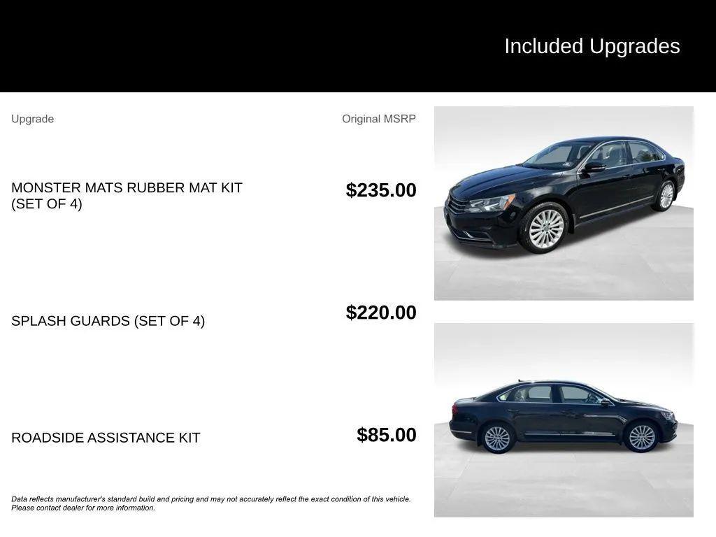 used 2016 Volkswagen Passat car, priced at $6,970