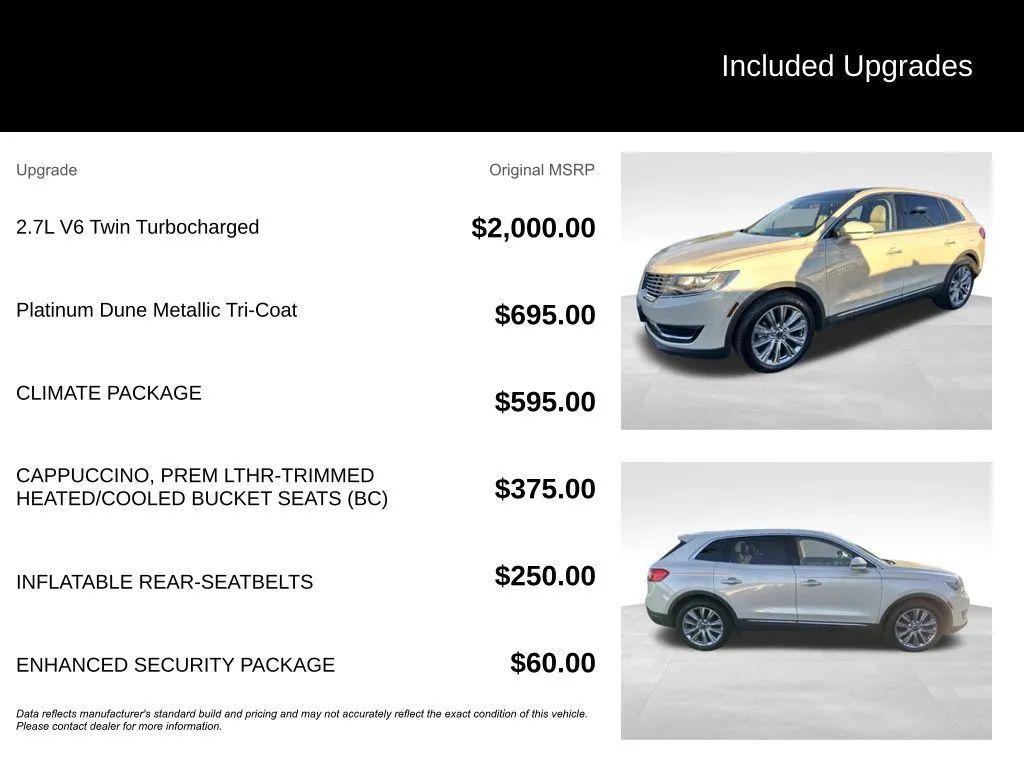 used 2016 Lincoln MKX car, priced at $11,675