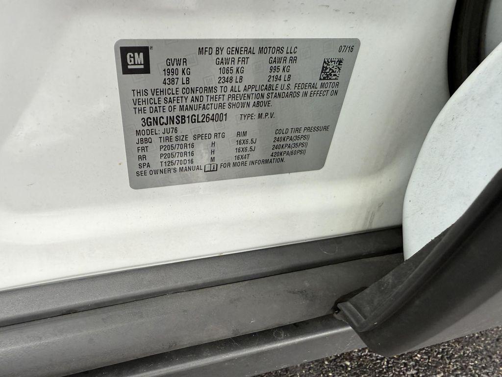 used 2016 Chevrolet Trax car, priced at $10,483