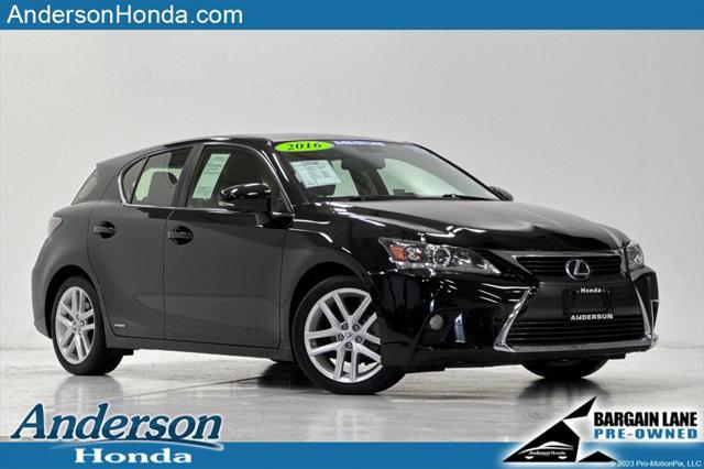 used 2016 Lexus CT 200h car, priced at $23,900