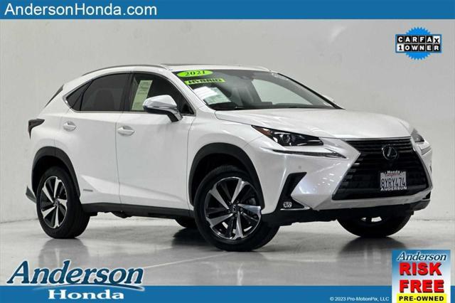 used 2021 Lexus NX 300h car, priced at $34,981