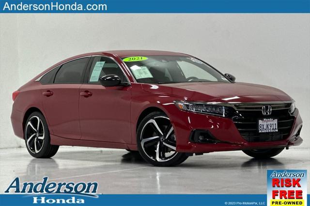 used 2021 Honda Accord car, priced at $25,481