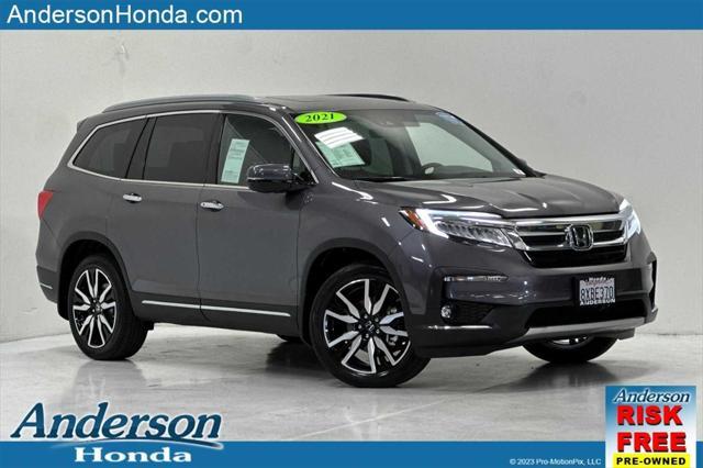 used 2021 Honda Pilot car, priced at $35,981