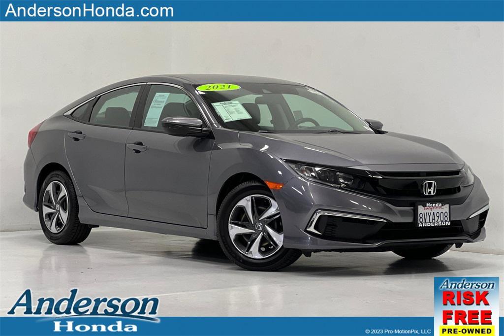 used 2021 Honda Civic car, priced at $21,381