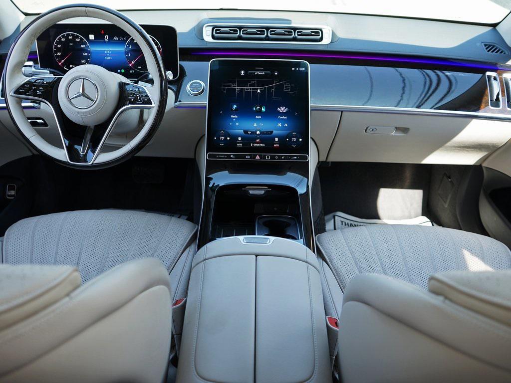used 2022 Mercedes-Benz S-Class car, priced at $49,995