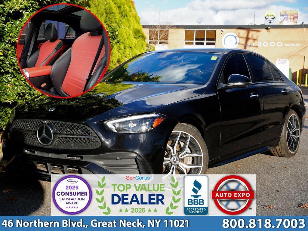 used 2022 Mercedes-Benz C-Class car, priced at $26,995