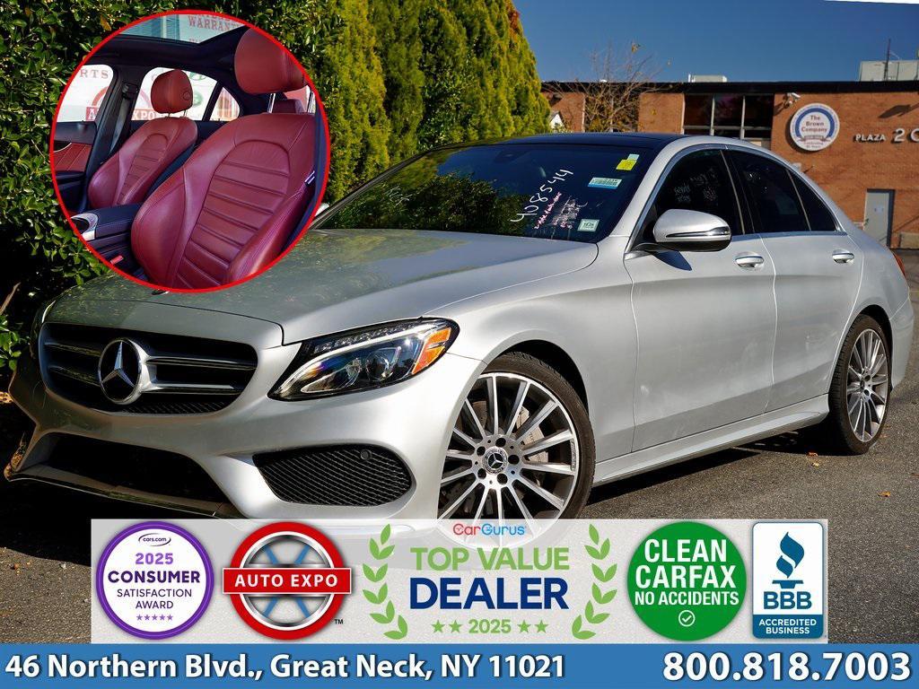 used 2018 Mercedes-Benz C-Class car, priced at $14,495