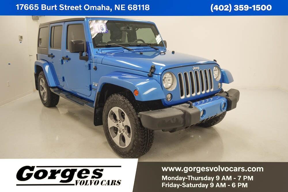 used 2016 Jeep Wrangler Unlimited car, priced at $21,579