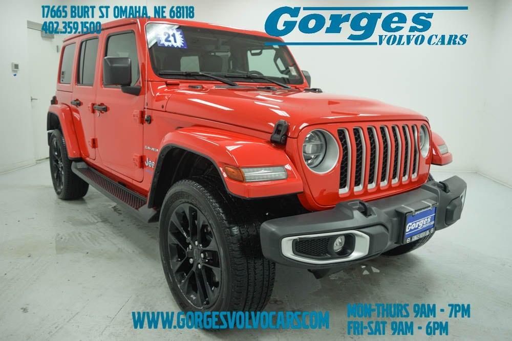 used 2021 Jeep Wrangler Unlimited 4xe car, priced at $31,525