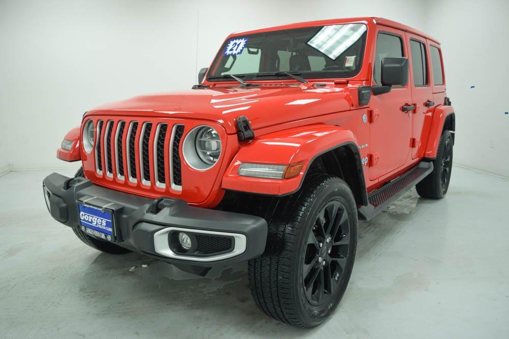 used 2021 Jeep Wrangler Unlimited 4xe car, priced at $31,525