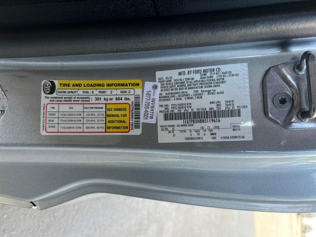 used 2022 Ford Mustang car, priced at $20,499
