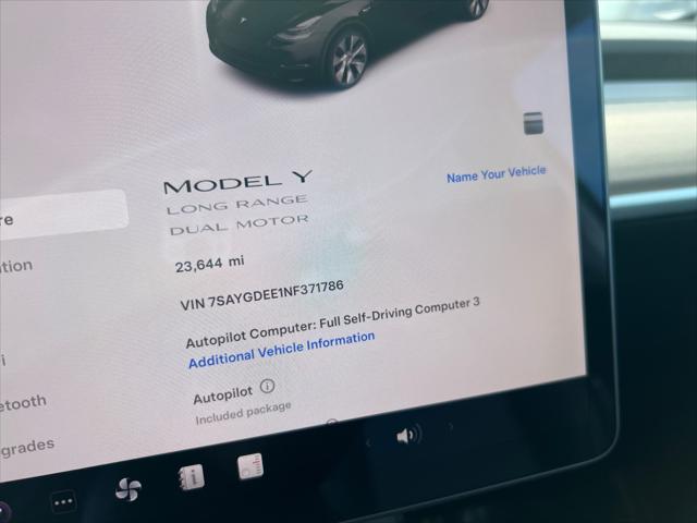 used 2022 Tesla Model Y car, priced at $30,799