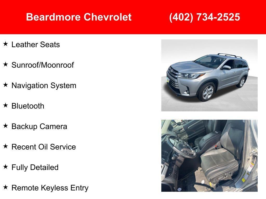 used 2017 Toyota Highlander Hybrid car, priced at $22,547