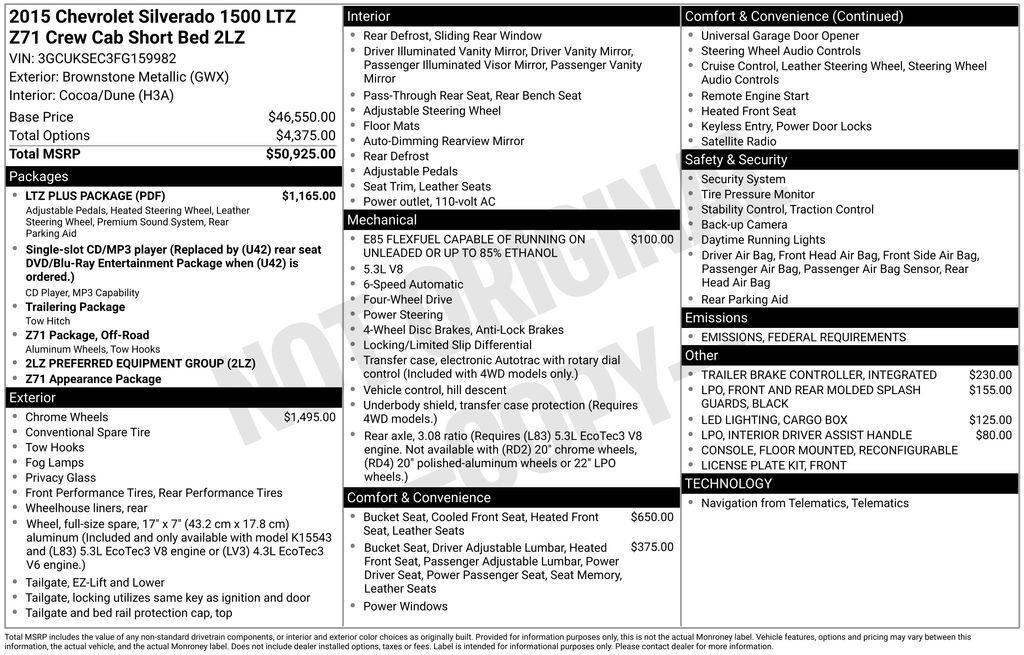 used 2015 Chevrolet Silverado 1500 car, priced at $19,639