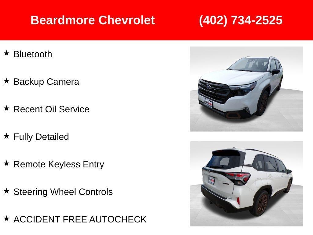 used 2025 Subaru Forester car, priced at $33,526