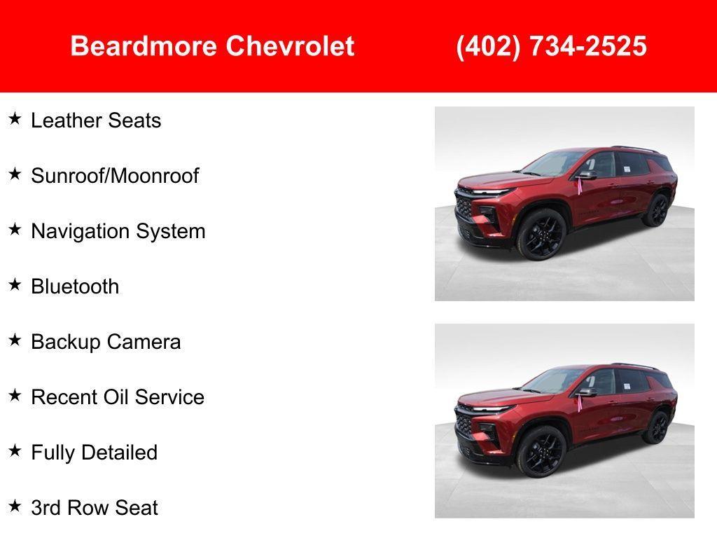 used 2024 Chevrolet Traverse car, priced at $56,213