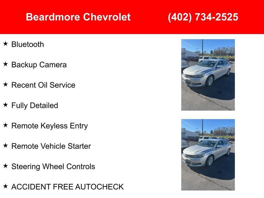 used 2017 Chevrolet Impala car, priced at $17,977