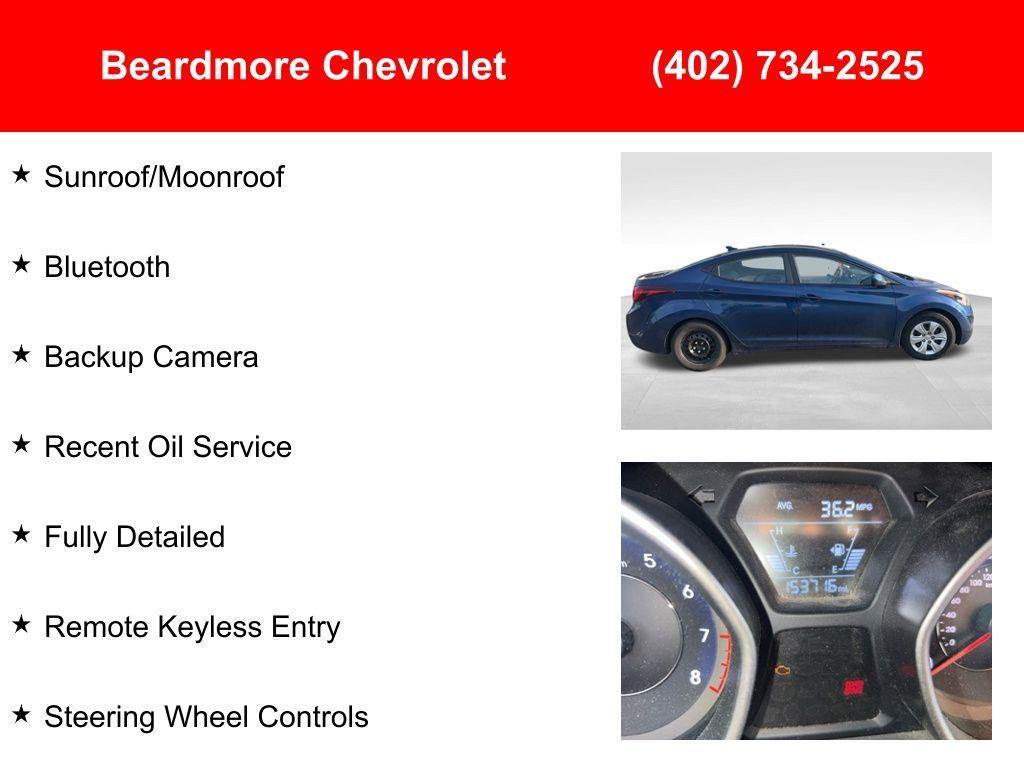 used 2016 Hyundai Elantra car, priced at $7,154