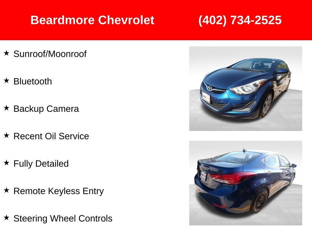 used 2016 Hyundai Elantra car, priced at $5,225