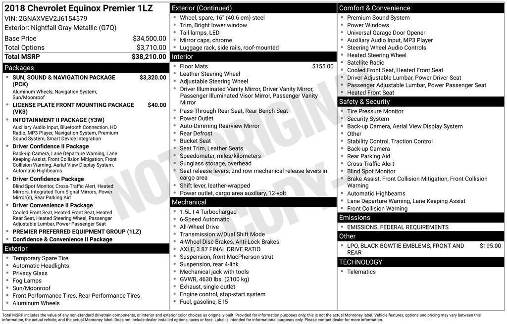 used 2018 Chevrolet Equinox car, priced at $19,226